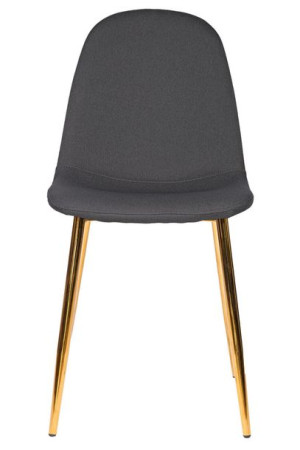 Krzesło Giulia Dark Grey Fabric Gold