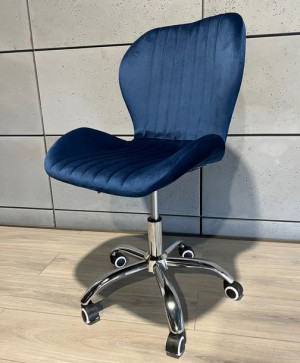 Krzesło Tapicerowane Monti Office Velvet Blue