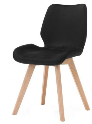 Krzesło Tapicerowane Sophia Velvet Black