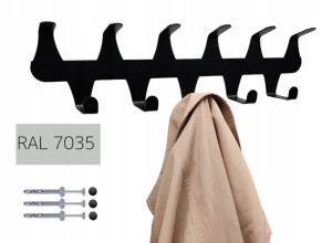 Wieszak Ścienny LOFT 50cm na Przedpokój i Ubrania