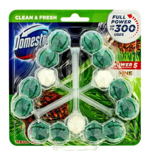 Domestos Pine TRIO Kostka WC Power 5 koszyk 3 x 55g