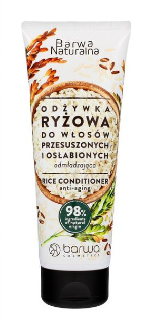 BARWA Naturalna Ryżowa Odżywka odmładzająca do włosów przesuszonych i osłab
