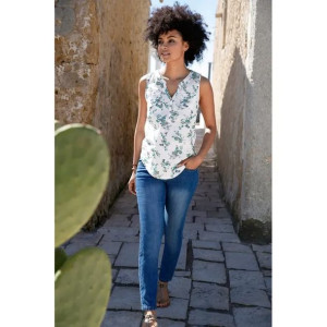 Bio Bawełniana Bluzka W Kwiaty 36-38 937586