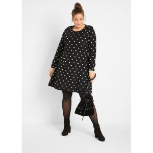Bonprix Dzianinowa Sukienka W Grochy 40-42 936828