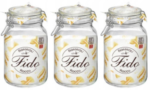 SŁOIK z klipsem kuchni NA ŻYWNOŚĆ 3 x 2 L BORMIOLI