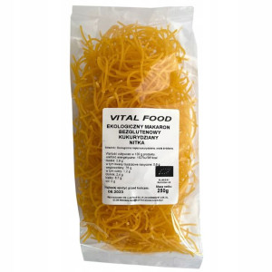Makaron BEZ GLUTENU Kukurydziany Nitka BIO 250g