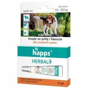 KROPLE NA PCHŁY KLESZCZE dla psów 10-20kg