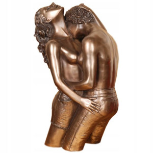 Figurka kochanków. Duża rzeżba 35 cm.