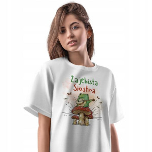 T-Shirt Damski Dla Siostry Koszulka S Prezent