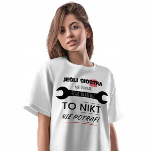 T-Shirt Damski Dla Siostry Koszulka S Prezent