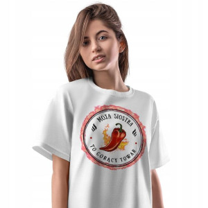 T-Shirt Damski Dla Siostry Koszulka XL Prezent