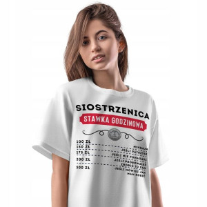T-Shirt Damski Dla Siostrzenicy Koszulka Prezent