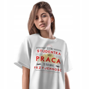 T-Shirt Damski Dla Studentki Koszulka S Prezent