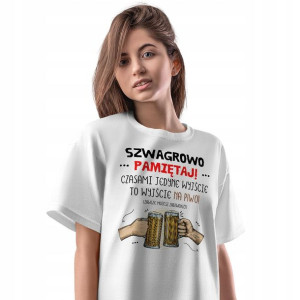T-Shirt Damski Dla Szwagrowej Koszulka L Prezent