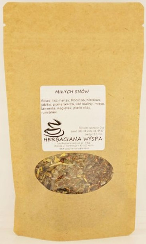 MIŁYCH SNÓW 100 g herbata ziołowa melisa, rooibos