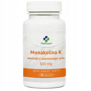 Monakolina K 500 mg Ekstrakt z czerwonego ryżu