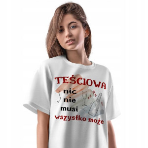 T-Shirt Damski Dla Teściowej Koszulka L Prezent