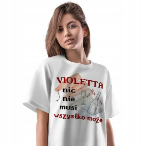 T-Shirt Damski Dla Violetty Koszulka M Prezent