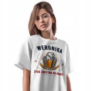 T-Shirt Damski Dla Weroniki Koszulka XXL Prezent