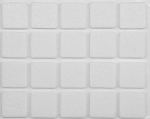 Podkładki filcowe 20x20 mm białe 74841 Vorel