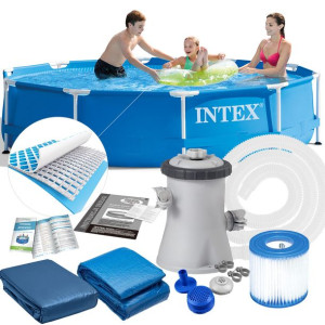 Basen stelażowy 305x76cm INTEX Kompletny Zestaw 28202