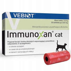VEBIOT IMMUNOXAN Witaminy dla kota 30 tab +GRATIS