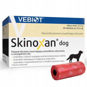 VEBIOT SKINOXAN Witaminy dla psa 60 tab +GRATIS