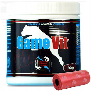 GAME DOG WITAMINY dla psa SUPLEMENTY witaminy 500g