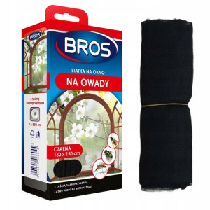 Bros Siatka Na Okno Na Owady 130x150 Cm Czarna