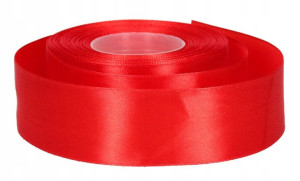Wstążka Tasiemka Satynowa Czerwona 38mm 32m