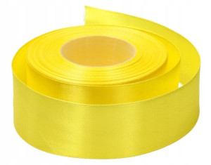 Wstążka Tasiemka Satynowa Żółta 38mm 32m