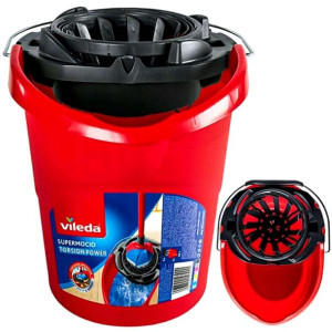 Vileda Supermocio Wiadro z Wyciskaczem do Mopa Mocne 10l