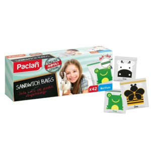 Paclan Woreczki Śniadaniowe Strunowe dla Dzieci 42szt