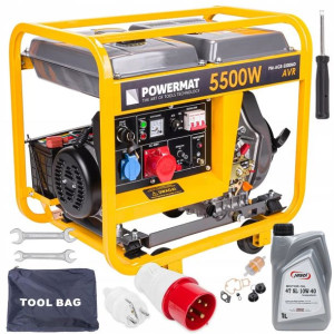 Agregat Prądotwórczy Diesel 5,5kw 230v 400v Ats +o