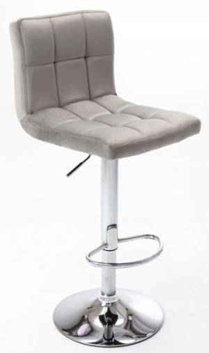 HOKER VELVET SZARY aksamit N12