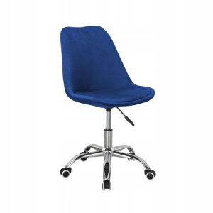 Fotel obrotowy biurowy QZY-402CV niebieski velvet