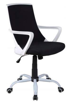 fotel obrotowy tkanina TILT Czarny CX0722M