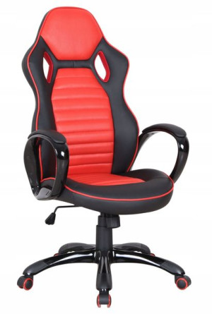 fotel obrotowy tkanina TILT CX-0936H czerwony
