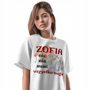 T-Shirt Damski Dla Zofii Koszulka XL Prezent