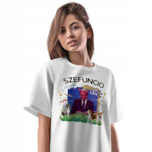 T-Shirt Damski Donald Tusk Koszulka Prezent
