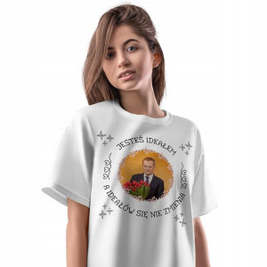 T-Shirt Damski Donald Tusk Koszulka Prezent