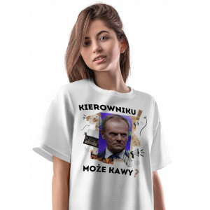 T-Shirt Damski Donald Tusk Koszulka Prezent