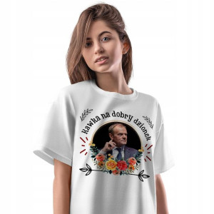 T-Shirt Damski Donald Tusk Koszulka Prezent
