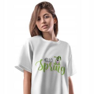 T-Shirt Damski Easter Wielkanoc wiosL Koszulka