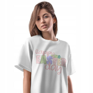 T-Shirt Damski Easter Wielkanoc wiosS Koszulka
