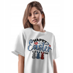 T-Shirt Damski Easter Wielkanoc wiosS Koszulka