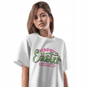 T-Shirt Damski Easter Wielkanoc wiosXL Koszulka