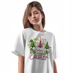 T-Shirt Damski Easter Wielkanoc wiosXL Koszulka