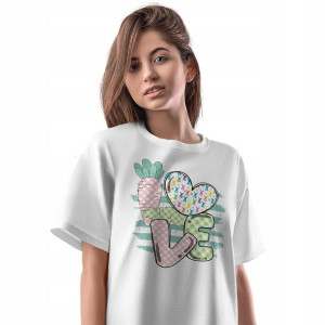 T-Shirt Damski Easter Wielkanoc wiosXL Koszulka