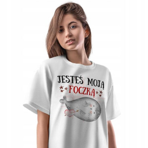 T-Shirt Damski Foczki Foki Koszulka M Prezent